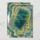 結晶結婚式招待状 招待状 (正面/裏面)