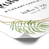 結晶葉の葉ソーシャルメディ結婚ア/パーティー ポスター (角)