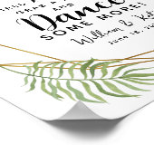 結晶葉結婚のビーチサンダル結婚徴候 ポスター (角)