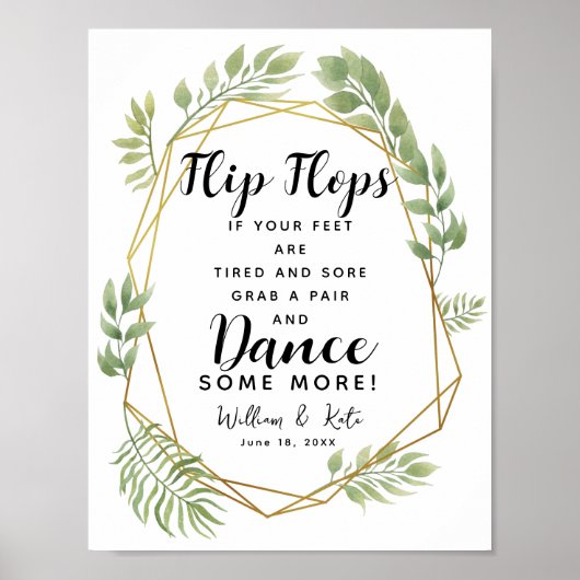 結晶葉結婚のビーチサンダル結婚徴候 ポスター (正面)