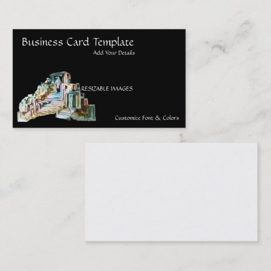 結晶鉱物ビスマス 名刺 (正面/裏面)