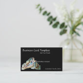 結晶鉱物ビスマス 名刺 (スタンド正面)