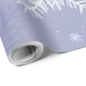 結晶雪片の包み込み紙 ラッピングペーパー (ロールコーナー)