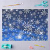 結晶雪片ティッシュペーパー 薄葉紙 (クラフト)