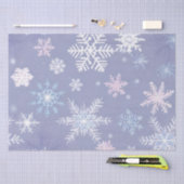 結晶雪片ティッシュペーパー 薄葉紙 (クラフト)