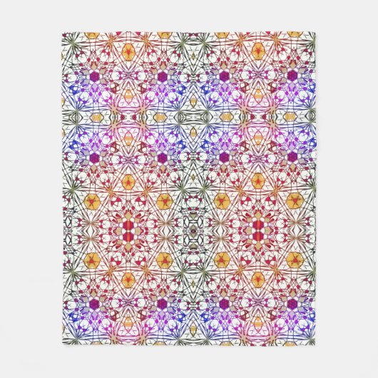 結晶 フリースブランケット (正面)