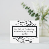 結末を台無しにしない ポストカード (スタンド正面)