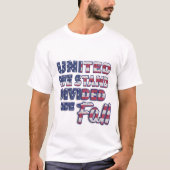 結束のタイポグラフィTシャツ Tシャツ (正面)