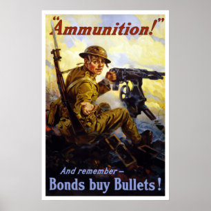 結束の買物の弾丸 -- WWI ポスター