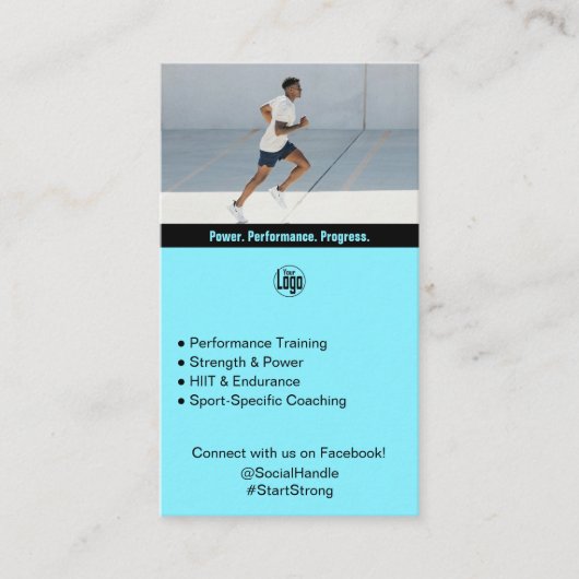 結果だけで忠実なアスリートを支持者に変える 紹介カード (正面)