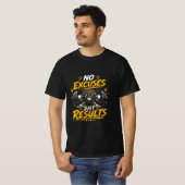 結果だけを求めるジムデザイン Tシャツ (正面フル)