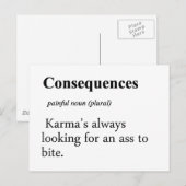 結果の定義 ポストカード (正面/裏面)