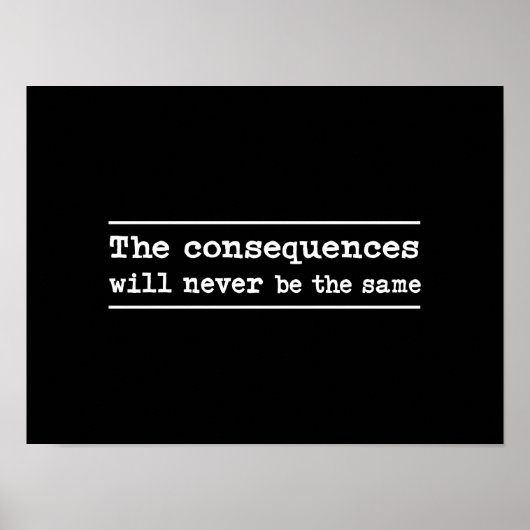 結果は決して同じでない ポスター (正面)