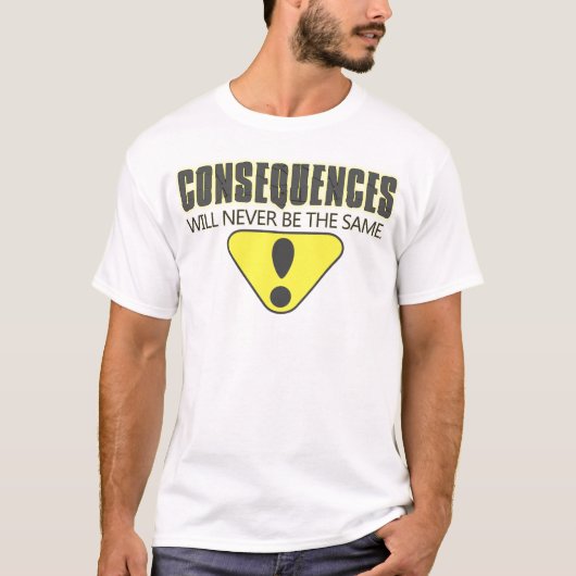 結果は決して同じではないです Tシャツ (正面)