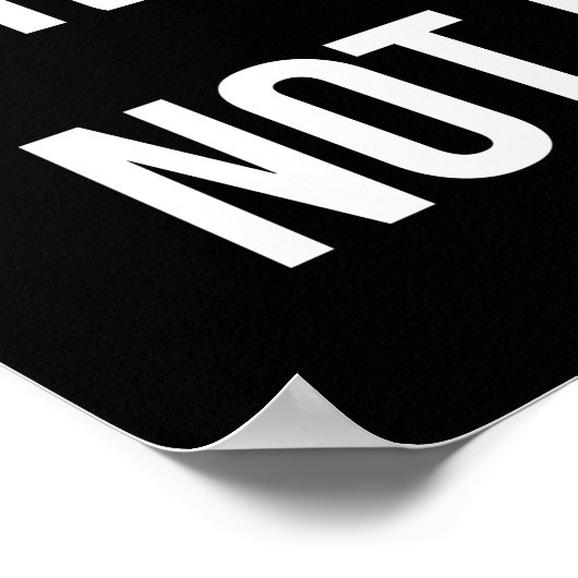 結果や言い訳が有る ポスター (角)