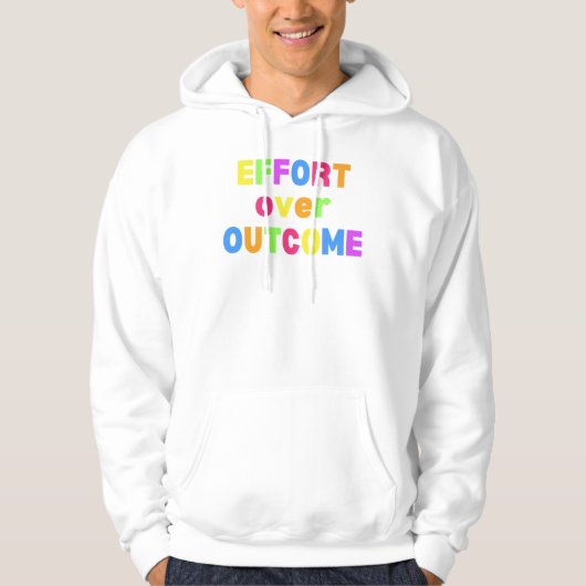 結果より努力のモチベーションTシャツ パーカ (正面)