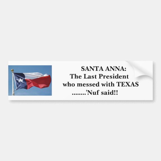 結果-テキサス州と台なしになります バンパーステッカー (正面)