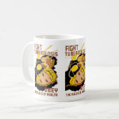 結核と闘う コーヒーマグカップ (正面左)