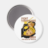 結核と闘う マグネット (正面/裏面)