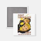 結核と闘う マグネット (正面/裏面)