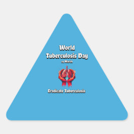 結核を根絶する。世界TBデー3月24日。 三角形シール