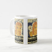 結核保護で コーヒーマグカップ (正面左)