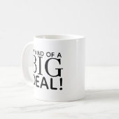 結構大きな人物です Funny 上司 ギフト コーヒーマグカップ (正面左)