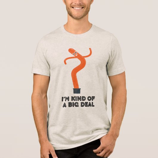 結構大きな件(インフレータブルマン) トライブレンドTシャツ (正面)