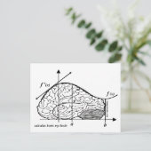 結石は私の脳を痛める ポストカード (スタンド正面)