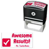 「結素晴らし果!」 確認用ゴム印 セルフインキングスタンプ (インサイチュ)