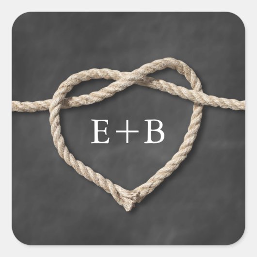 結素朴びシール スクエアシール (正面)