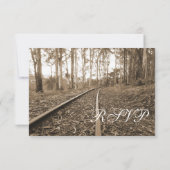 結素朴婚の出欠確認カード 出欠カード (裏面)