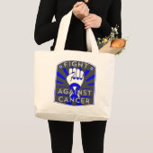 結腸がんとの闘い ラージトートバッグ (正面(商品))