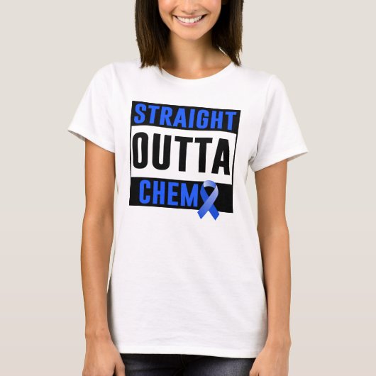 結腸がんストレート外化学療法 Tシャツ (正面)