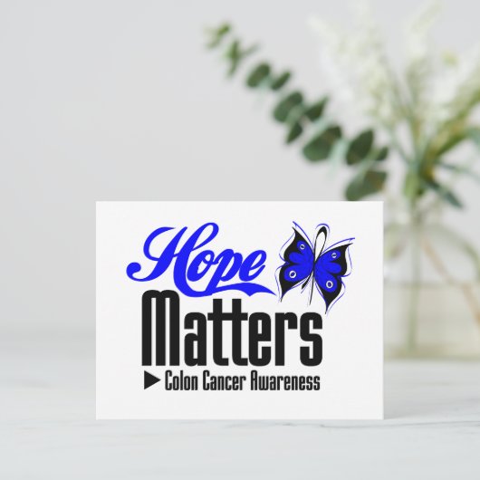 結腸がん希望の問題 ポストカード (スタンド正面)