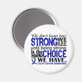 結腸がん我々の強さ マグネット (正面/裏面)