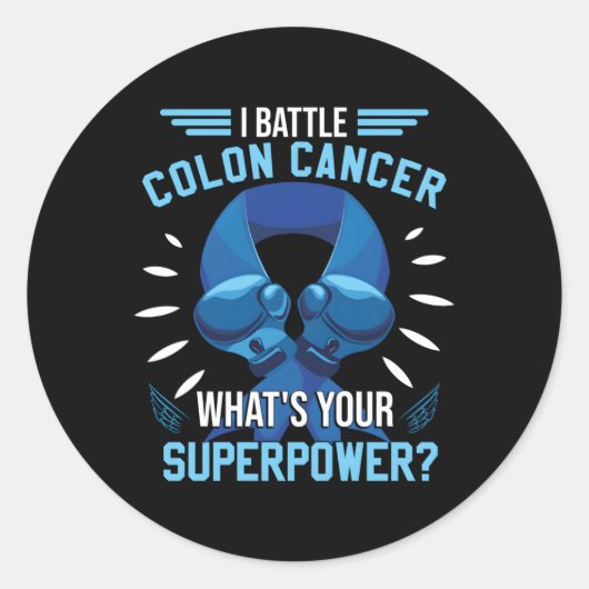 結腸がん戦闘機 ラウンドシール (正面)