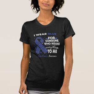 結腸がん認識度戦士支援生存者 Tシャツ