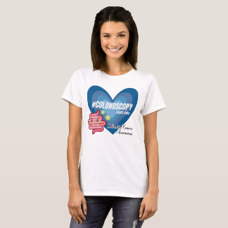 結腸がん認識度結腸救生活 Tシャツ