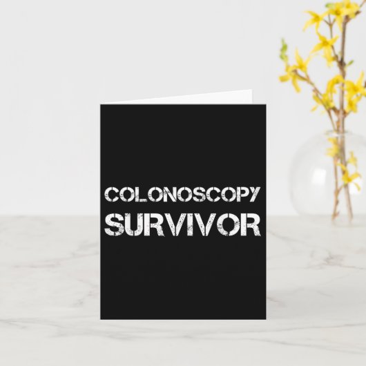 結腸がん認識度 カード (黄色い花)