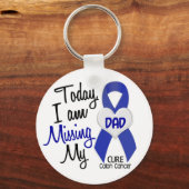 結腸恋しく思がん私パパ キーホルダー (正面)