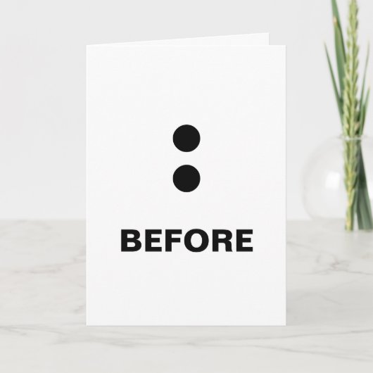 結腸手術後の挨拶 カード (正面)