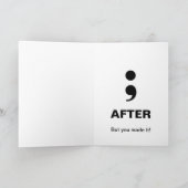 結腸手術後の挨拶 カード (内部)