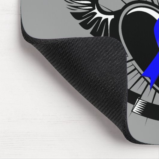 結腸癌の戦士の戦闘機の翼 マウスパッド (コーナー)