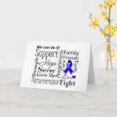 結腸癌の支える単語 カード (黄色い花)