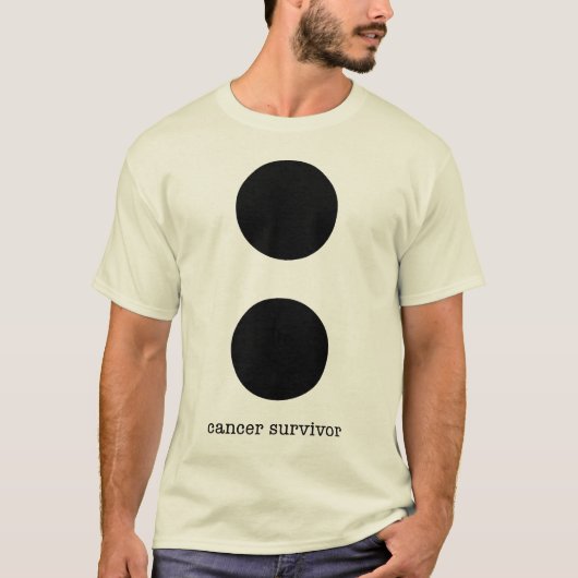 結腸癌の生存者のワイシャツ Tシャツ (正面)