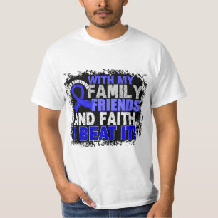 結腸癌の生存者家族の友人の信頼 Tシャツ