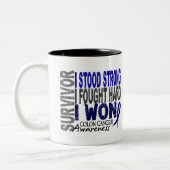 結腸癌の生存者4 ツートーンマグカップ (左)