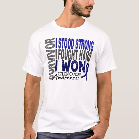 結腸癌の生存者4 Tシャツ (正面)