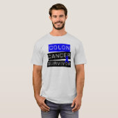 結腸癌の生存者 Tシャツ (正面フル)